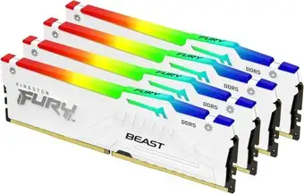 Оперативная память Kingston FURY Beast RGB 4x16ГБ DDR5 5200 МГц KF552C40BWAK4-64 – изображение в каталоге