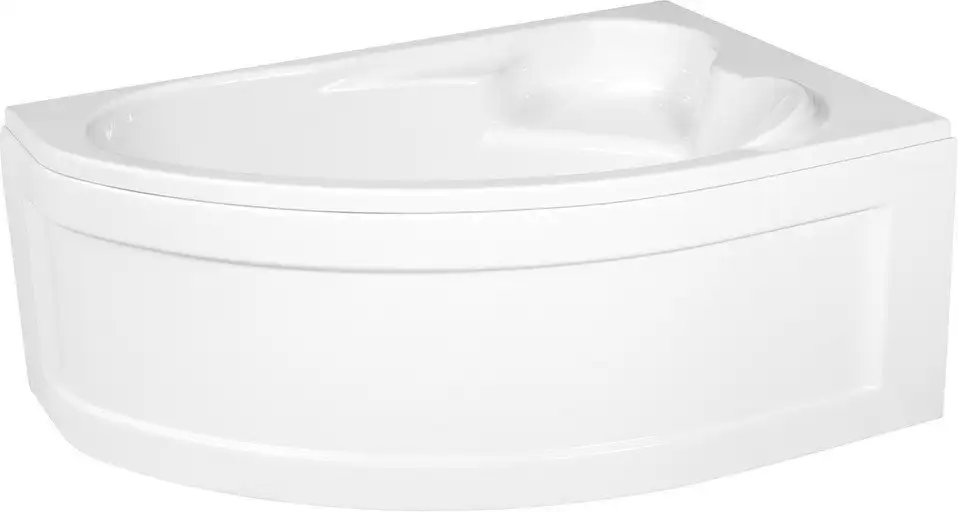 Ванна Cersanit Kaliope 153x100 R 63442 (с ножками, экраном и сифоном Prime черный) - фото товара