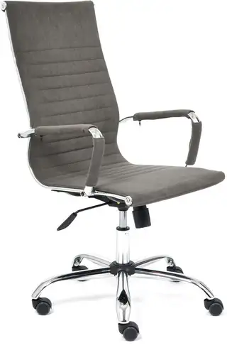 Кресло TetChair Urban (флок, серый) – изображение в каталоге