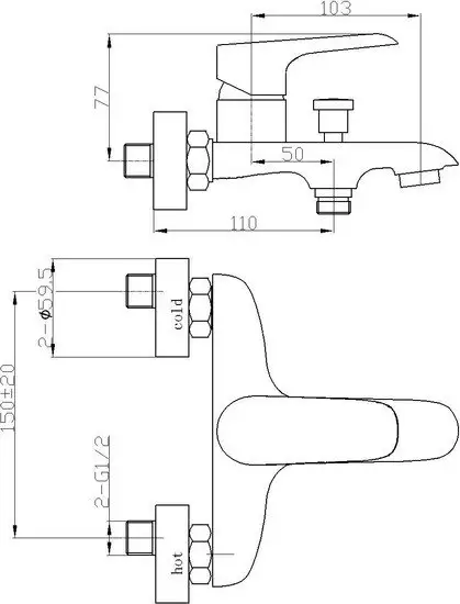 Смеситель WeltWasser WW MX BONN 303 (хром) - фото товара