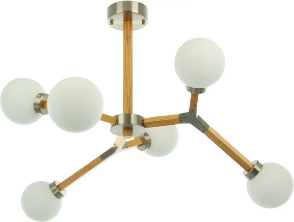 Подвесная люстра BayerLux Молекула 10777126 (сатин/коричневый) – фото товара