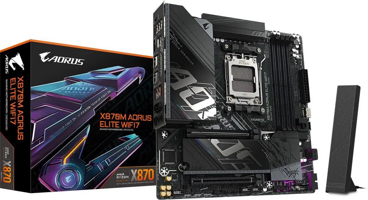 Материнская плата Gigabyte X870M Aorus Elite WiFi7 – фото товара