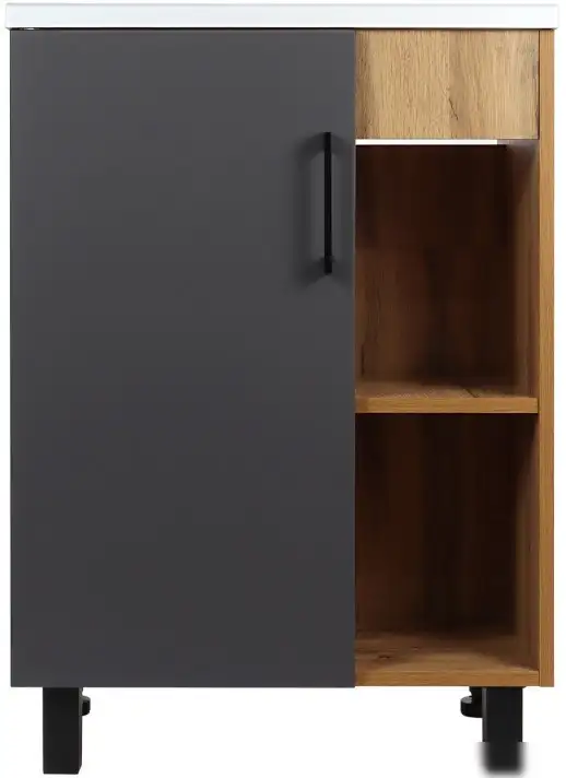 Doratiz Тумба под умывальник Лофт 50 9912.017 (графит/ватан) – фото товара