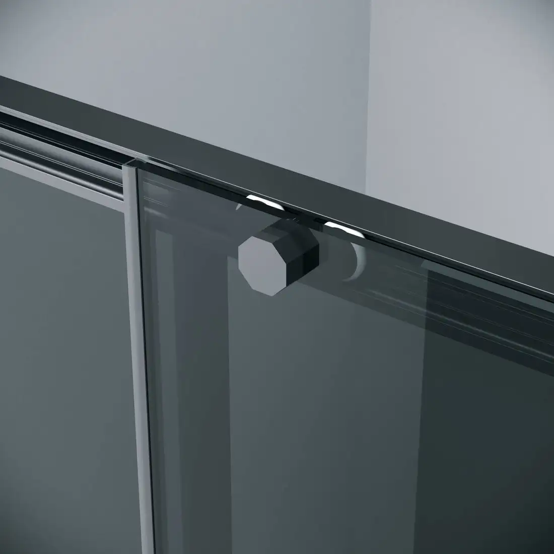 Душевой уголок Grossman Style 100x100x195 120.K33.05.1010.21.10 (черный матовый/стекло тонированное) - фото товара