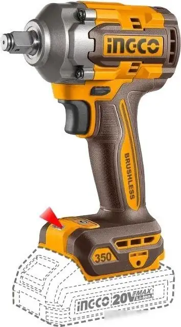 Гайковерт Ingco CIWLI2035 (с 2-мя АКБ, кейс) – фото товара