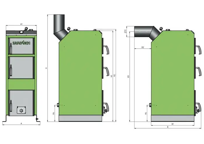 Отопительный котел Sakovich Universal 25кВт - фото товара