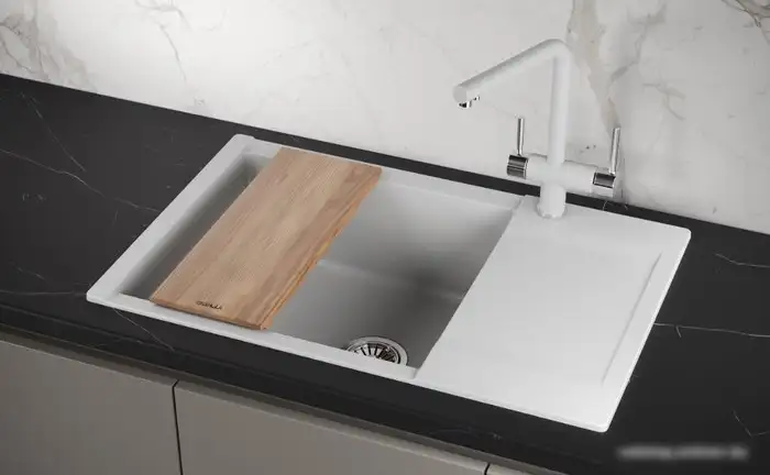Кухонная мойка Granula ES-7807 (арктик) - фото товара