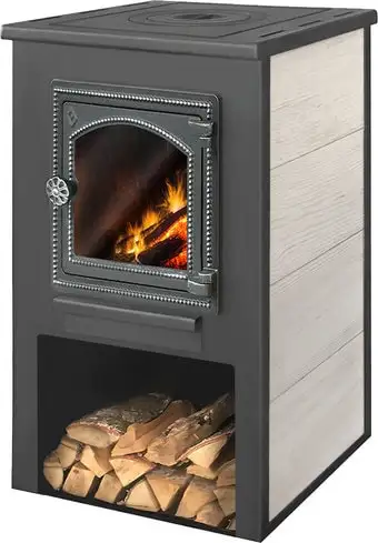 Свободностоящая печь-камин Этна ДТ-4С с плитой - изображение в каталоге