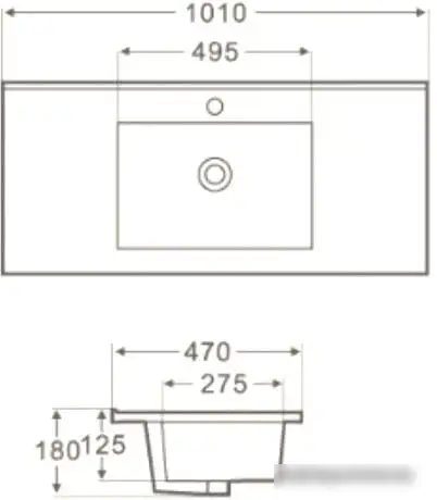 Умывальник WeltWasser Deilbach 7506-100 - фото товара
