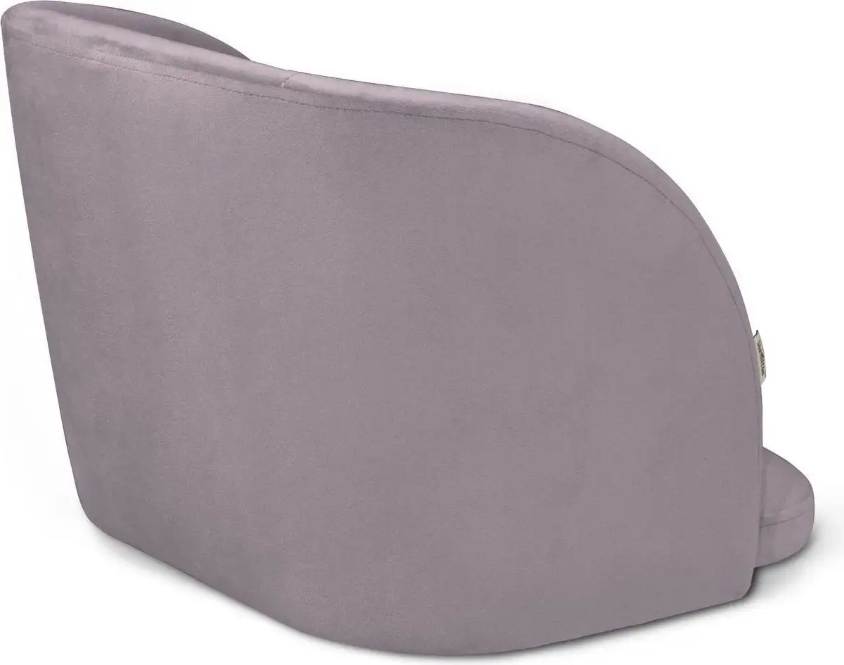 Стул с подлокотниками Sheffilton SHT-ST33/S128 (сиреневая орхидея/хром/белый муар) – фото товара