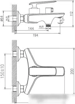 Смеситель Haiba HB60548-8 (белый) - фото товара