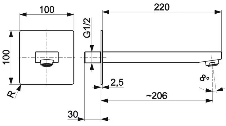 Излив Armatura Logon 836-005-00 - фото товара