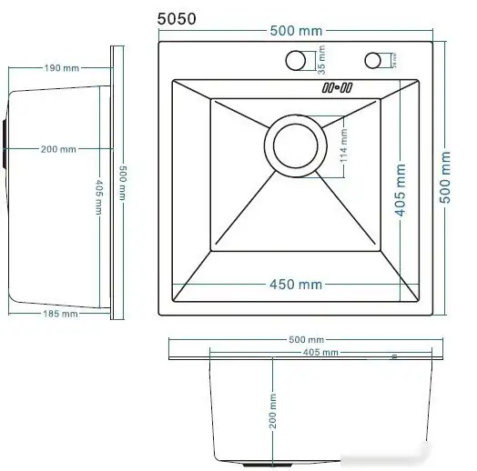 Кухонная мойка Schtoff Best Decor Black 5050 - фото товара