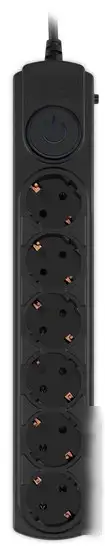 Сетевой фильтр IPPON BK-6-EU-5-10-B (5м, 6 розеток, черный) – фото товара