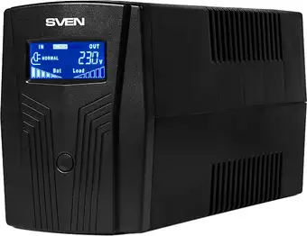 Источник бесперебойного питания SVEN Pro 650 (LCD, USB) – изображение в каталоге