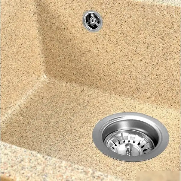 Кухонная мойка Saniteco Terra (песок с сифоном) - фото товара