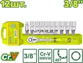 Набор трещотка с головками Dyllu DTST3212