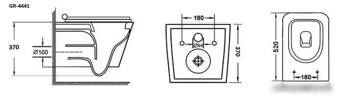 Унитаз Grossman GR-4441BMS - фото товара