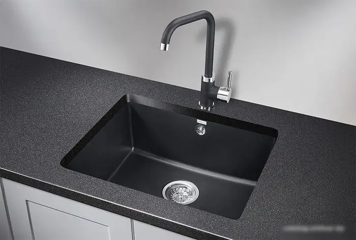 Кухонная мойка Granula GR-5551 (шварц) - фото товара