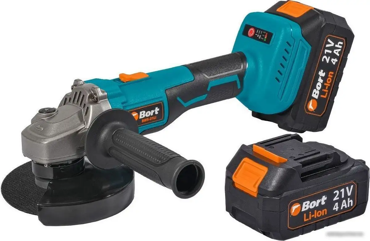 Угловая шлифмашина Bort BWS-21LI (с 2-мя АКБ, кейс) – фото товара