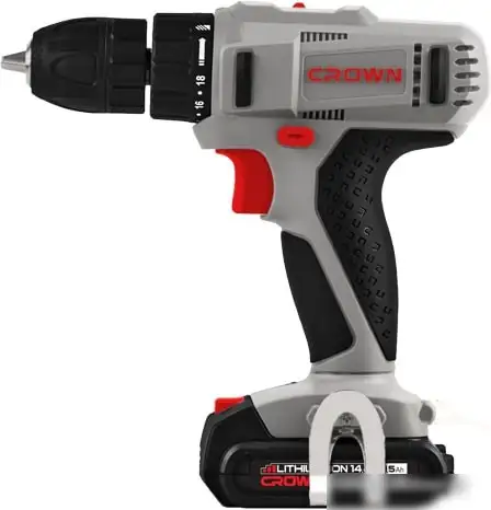 Дрель-шуруповерт Crown CT21055L-1.5 BMC (с 2-мя АКБ, кейс) – фото товара
