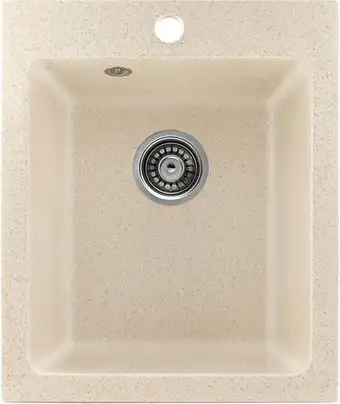 Кухонная мойка Saniteco Silva (бежевый с сифоном) - изображение в каталоге