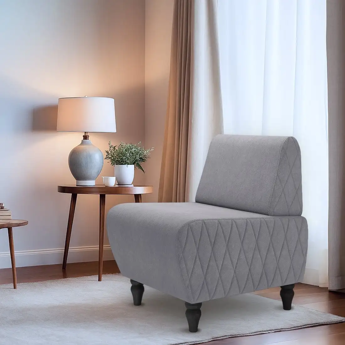 Интерьерное кресло MONOFIX Буно кресло (велюр/светло-серый №7)