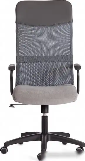 Кресло TetChair Practic флок/кожзам (серый) – фото товара