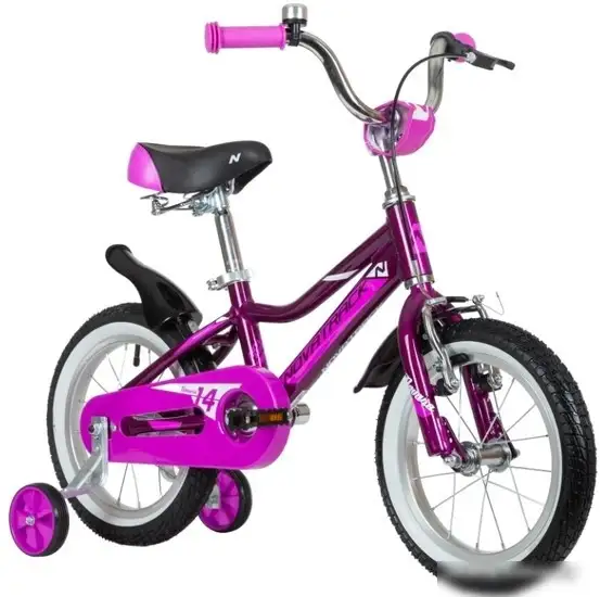 Детский велосипед Novatrack Novara 14 2022 145ANOVARA.VL22 (фиолетовый) – фото товара