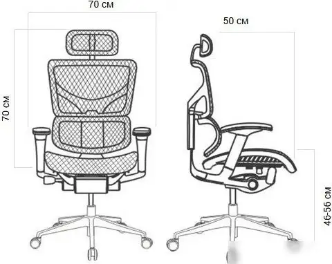 Офисное кресло Everprof Omega (сетка серый) – фото товара