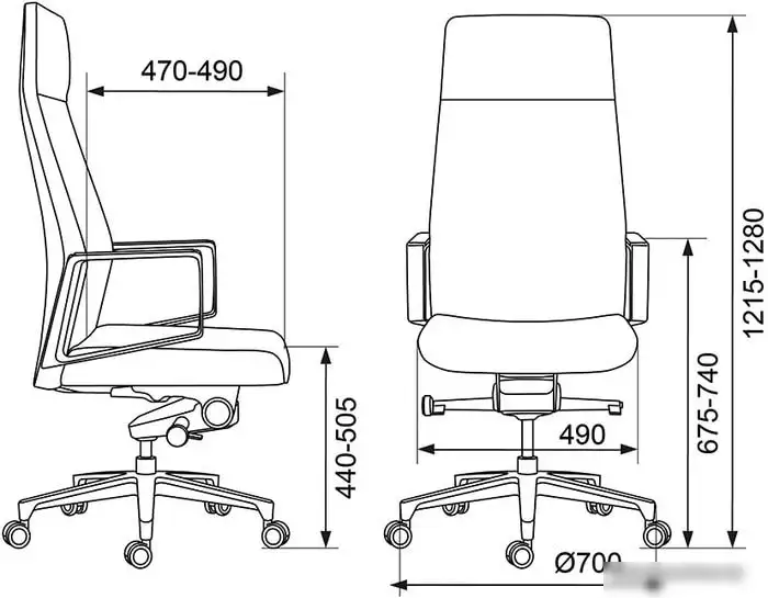 Кресло Бюрократ _JONS (серый) – фото товара