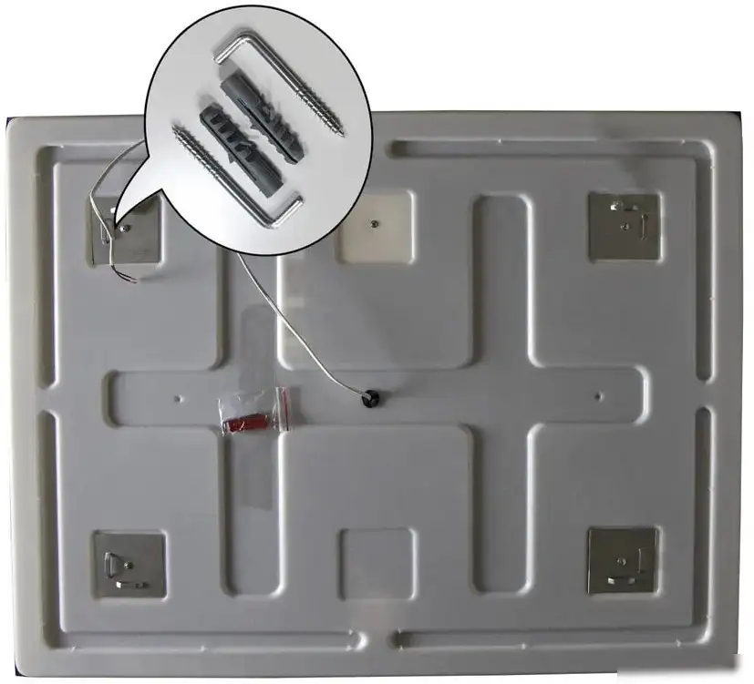 Пекам Зеркало Greta 100x80 greta-100x80scl (с подсветкой, сенсором на прикосновение и часами) – фото товара