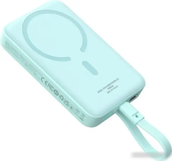 Внешний аккумулятор Baseus Magnetic Fast Charge Power Bank Type-C Edition 30W 10000mAh (мятный) – фото товара