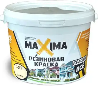 Краска Super Decor Maxima резиновая 11 кг (№100 Лебедь)