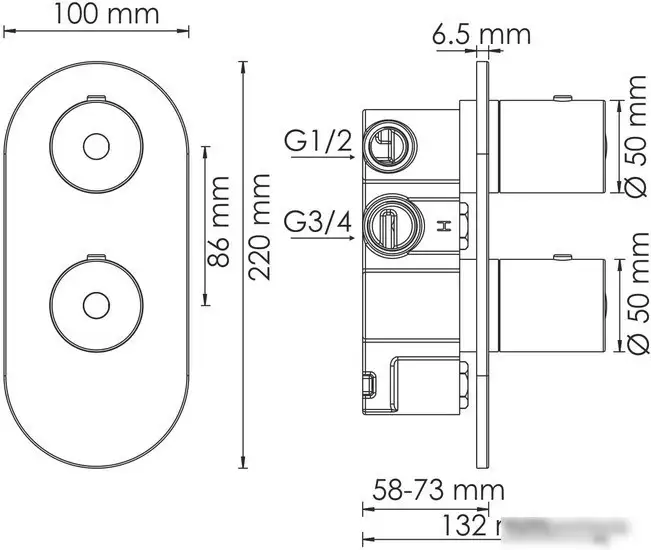 Смеситель Wasserkraft Berkel 4833 Thermo - фото товара