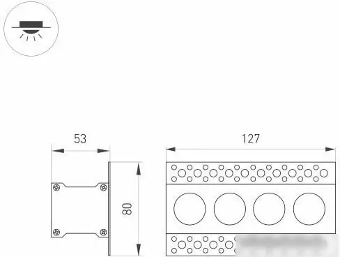 Точечный светильник Arlight MS-ORIENT-BUILT-TRIMLESS-TC-S38x127-10W Day4000 032224 – фото товара