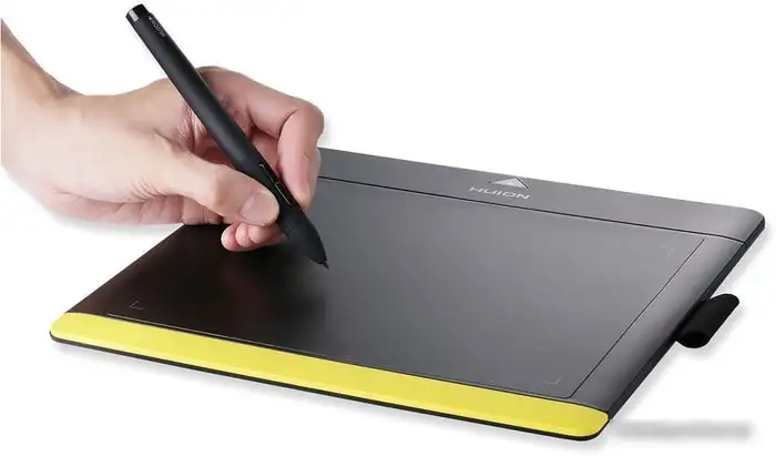 Графический планшет Huion 680TF (черный/желтый) – фото товара