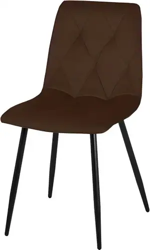 Стул СоюзРегионПоставка Регги СРП-066 (муар черный/велюр Velluto 06 эспрессо) – изображение в каталоге