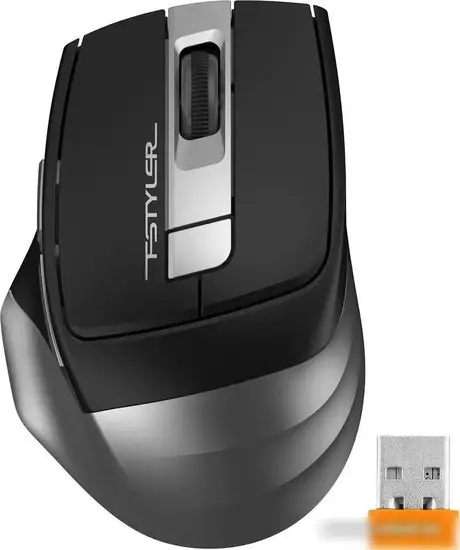 Мышь A4Tech Fstyler FG35S (черный/серебристый) – фото товара