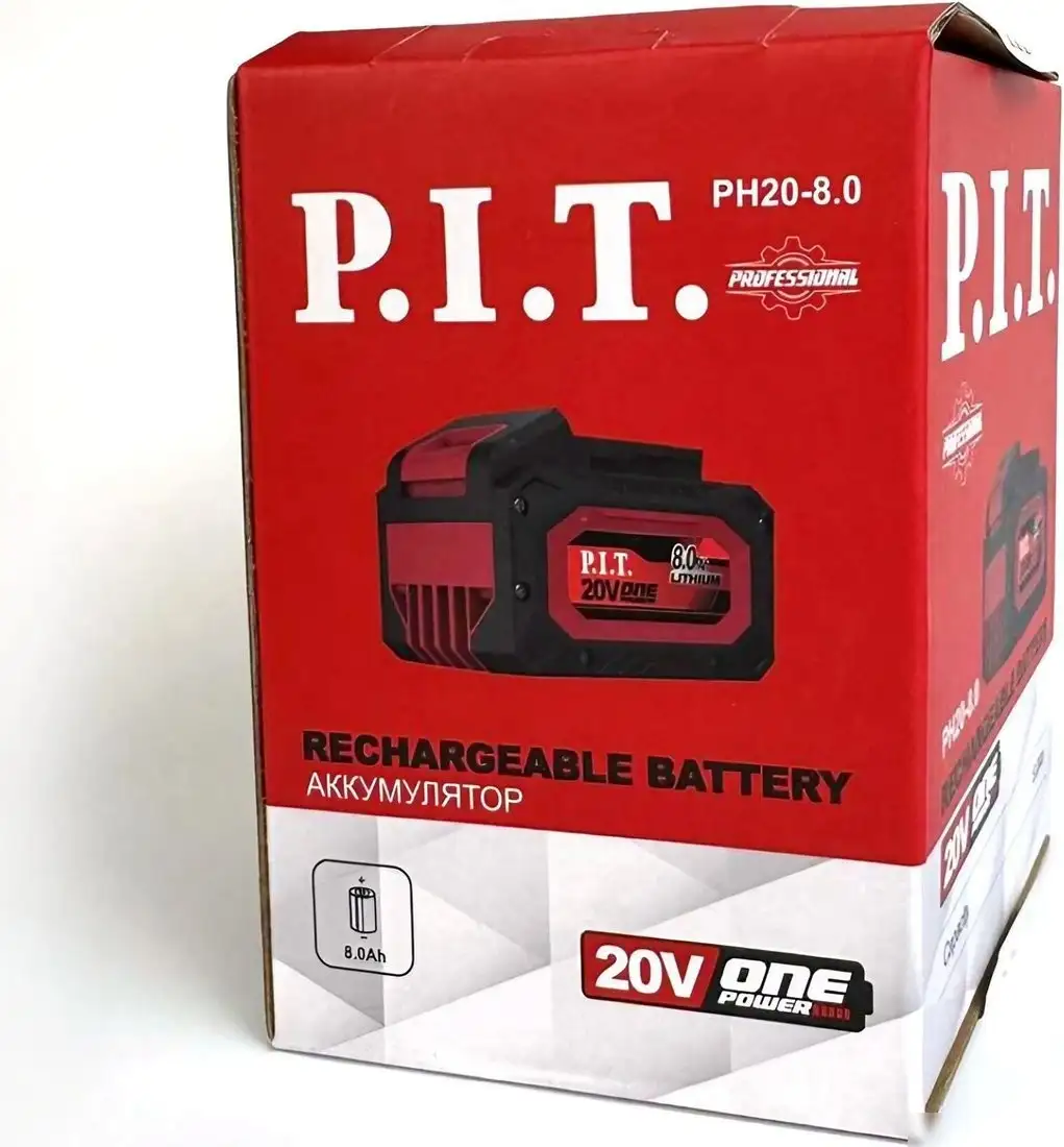 Аккумулятор P.I.T. PH20-8.0 (20В/6 Ач) – фото товара