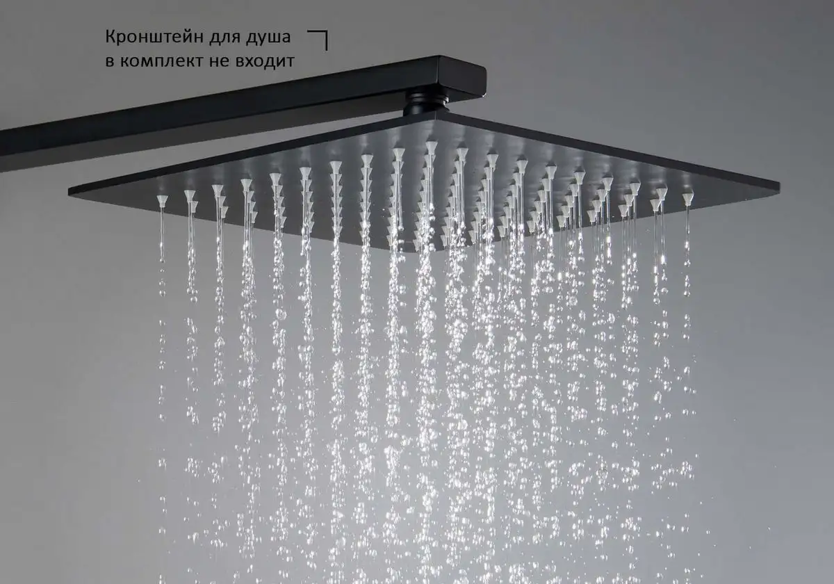 Верхний душ Aquatek AQ2076MB (черный матовый) - фото товара