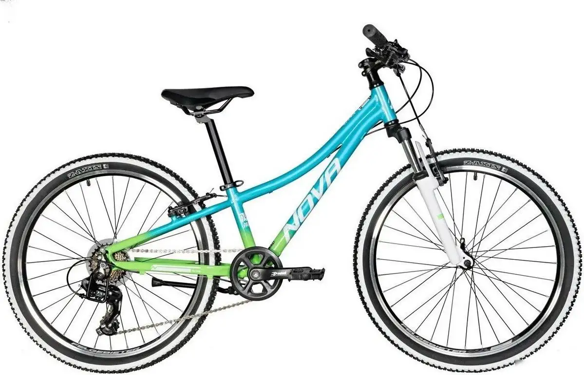 Велосипед Novatrack Katrina 7.V 24 р.10 2025 24AHV.KATRINA.10GBL5 (салатовый/голубой) – фото товара