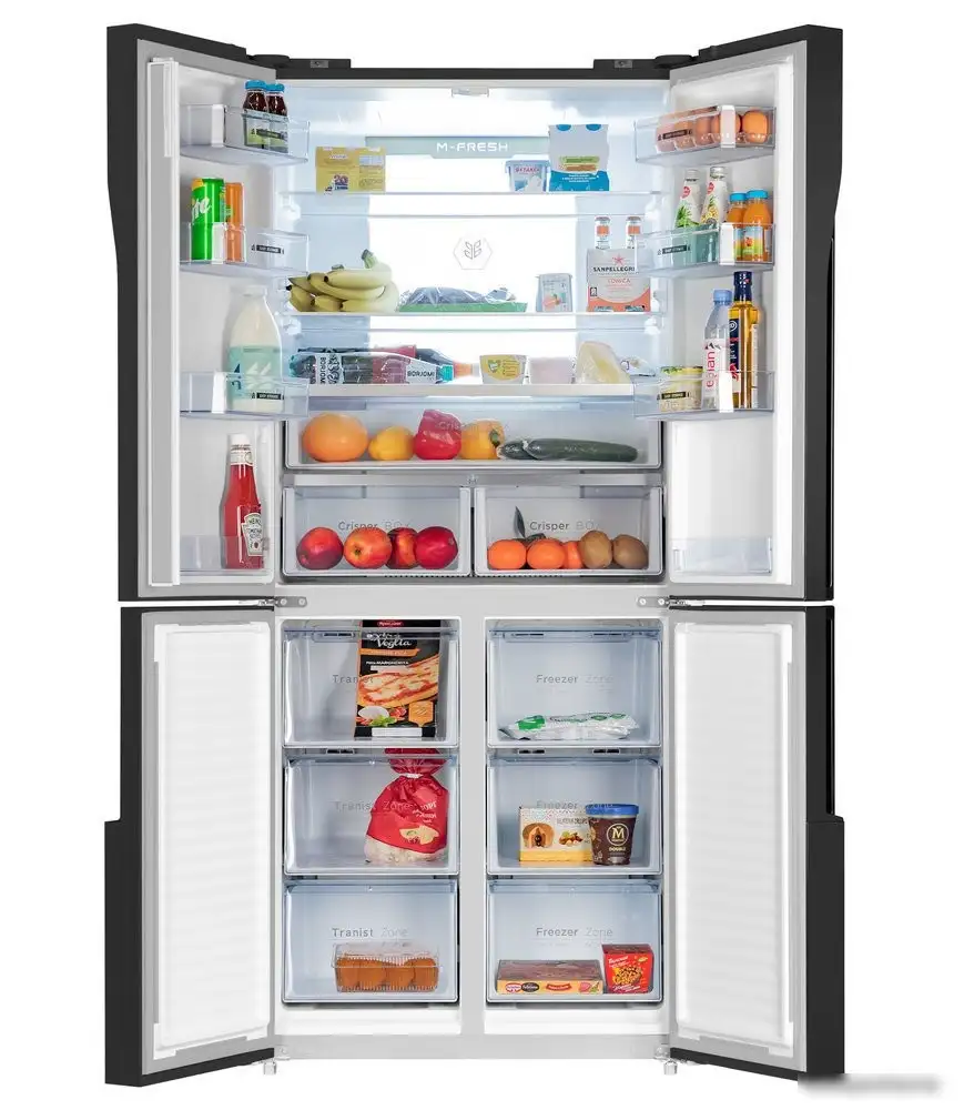 Четырёхдверный холодильник MAUNFELD MFF181NFSB - фото товара