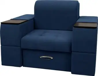 Кресло-кровать Сириус Лидер-13 ППУ 135x110 (Eva 22 велюр синий) – изображение в каталоге