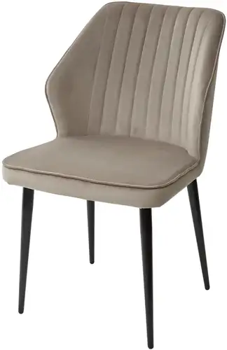 Стул M-City Seattle-V 461MC03827 (латте 25 велюр/черный) – изображение в каталоге