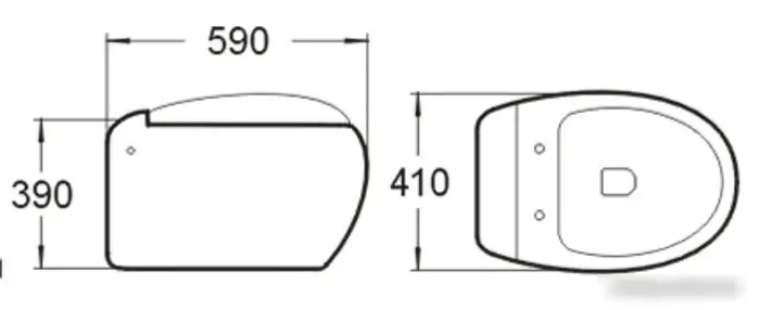 Унитаз подвесной SantiLine SL-5001 - фото товара