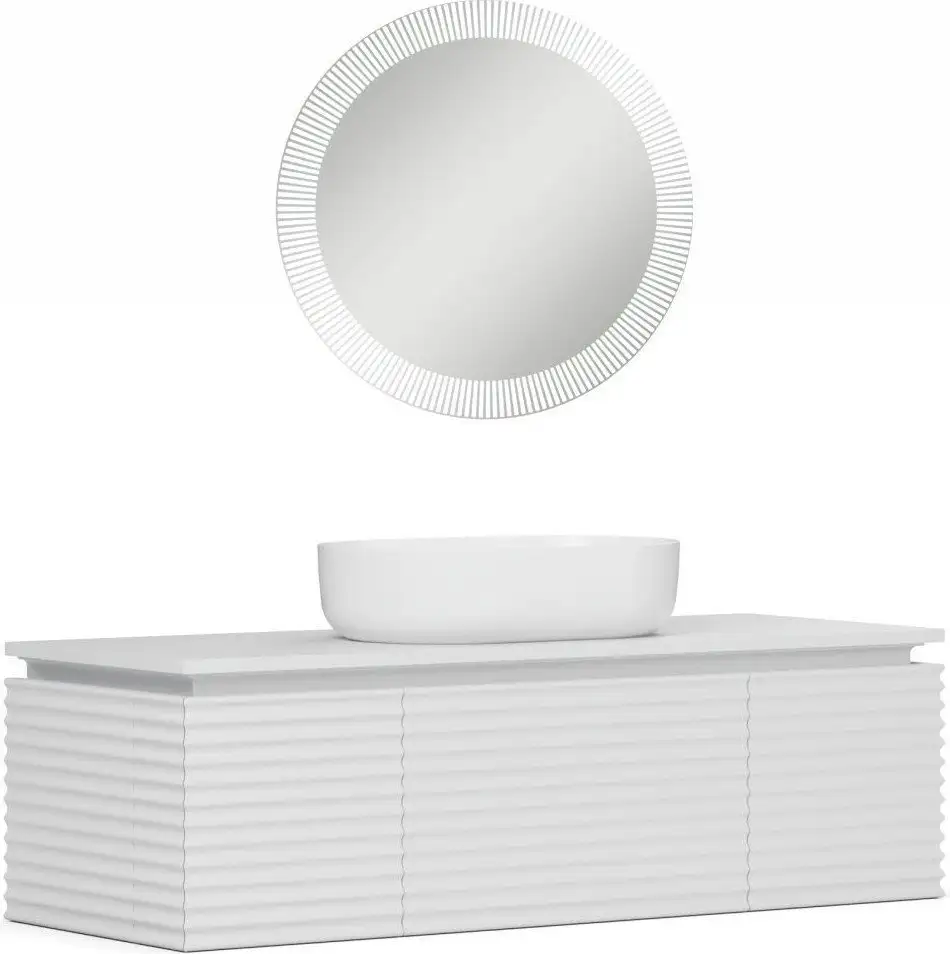 Belux Тумба под умывальник Belux Дубай НП 132 (18, белый матовый) – фото товара