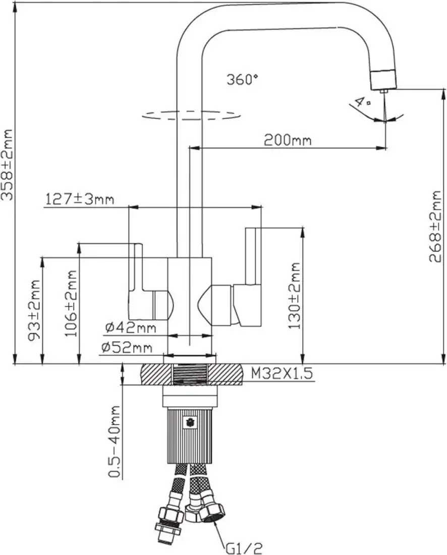 Смеситель Diadonna D49-19042BL - фото товара