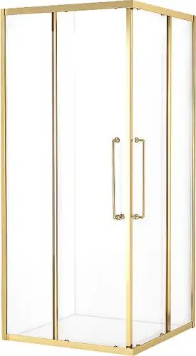 Душевой уголок Cezares RELAX-304-A-2-100-C-BORO (брашированное золото) - изображение в каталоге