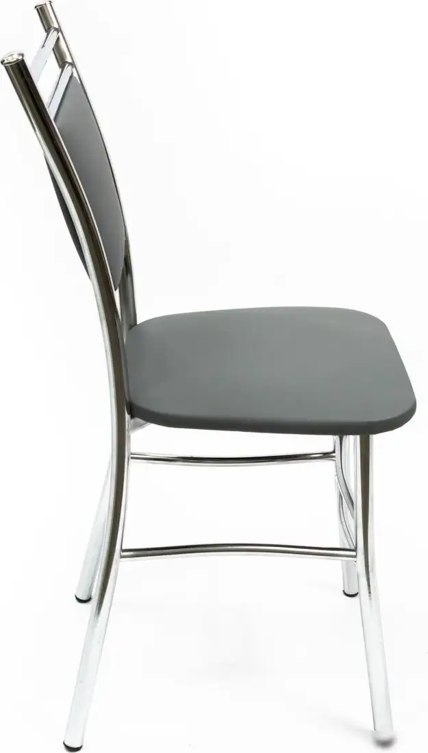 Стул ВВР Марсель (серый/хром, экокожа) – фото товара